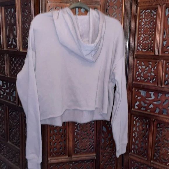 NWT Gray Hoodie Sweatshirt Size L - Picture 3 of 6